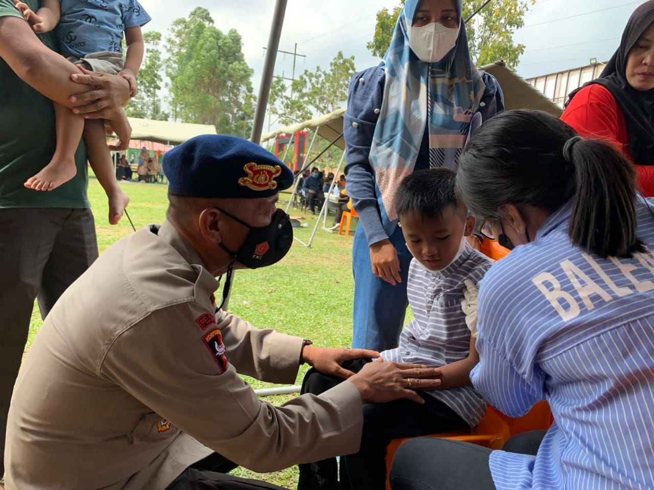 Vaksinasi Presisi Batalyon B Pelopor Sat Brimob Polda Riau